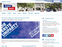 Tablet Screenshot of campus-mainz.net